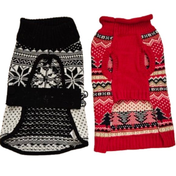 Two Cute Winter Dog Sweaters - Picture 1 of 4